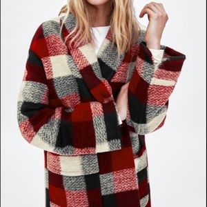 Zara Plaid Coat